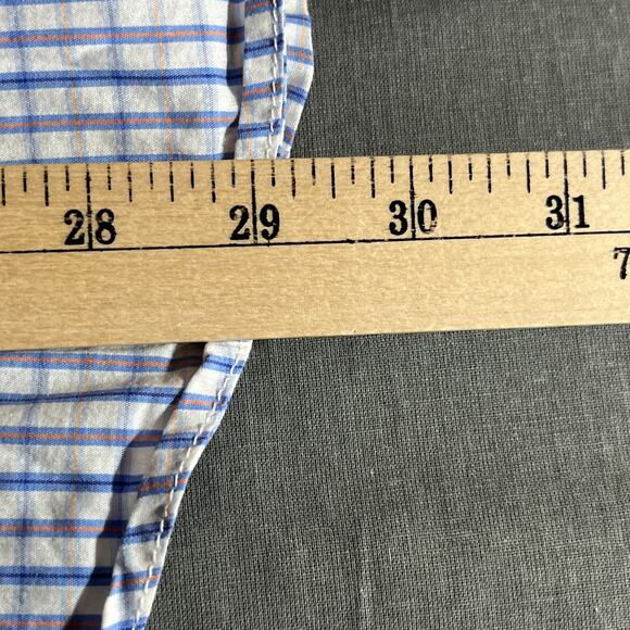 Simply Southern Shirt Mens Size XL White Blue Plaid Button Down Casual Preppy - Picture 8 of 9